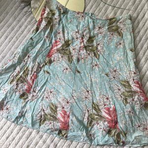 Cozy Floral Skater Forever 21 Skirt